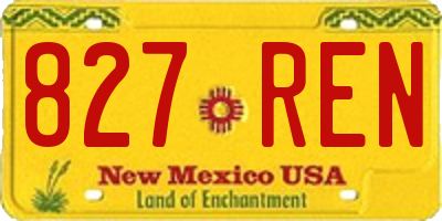 NM license plate 827REN