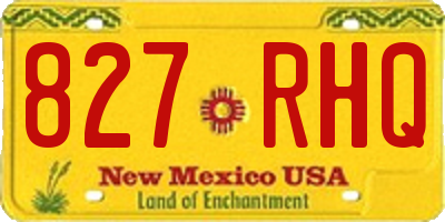 NM license plate 827RHQ