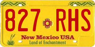 NM license plate 827RHS