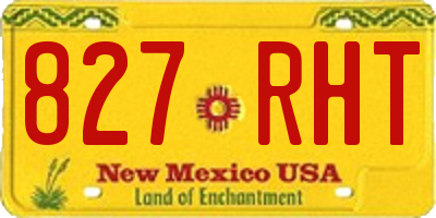 NM license plate 827RHT