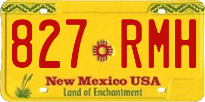 NM license plate 827RMH