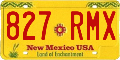 NM license plate 827RMX