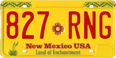 NM license plate 827RNG
