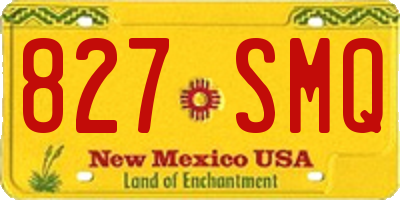 NM license plate 827SMQ