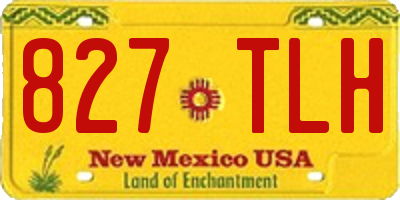 NM license plate 827TLH