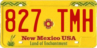 NM license plate 827TMH