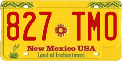 NM license plate 827TMO