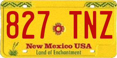 NM license plate 827TNZ