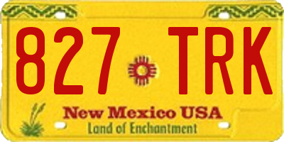 NM license plate 827TRK
