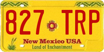 NM license plate 827TRP