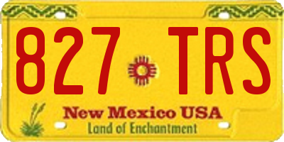 NM license plate 827TRS