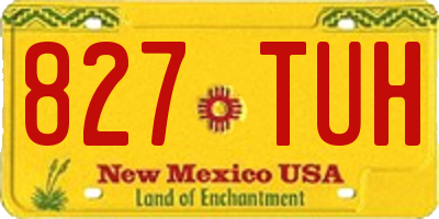 NM license plate 827TUH