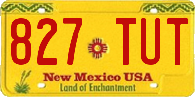 NM license plate 827TUT