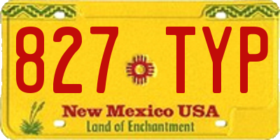 NM license plate 827TYP