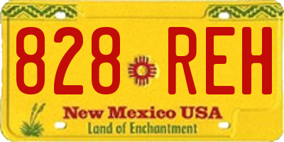 NM license plate 828REH