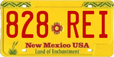 NM license plate 828REI