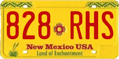 NM license plate 828RHS