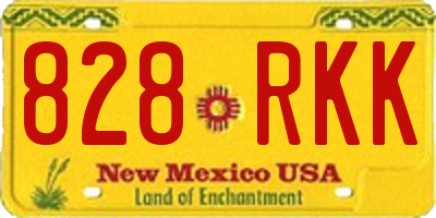 NM license plate 828RKK