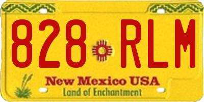 NM license plate 828RLM