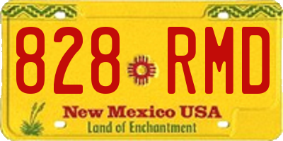 NM license plate 828RMD