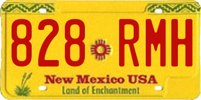 NM license plate 828RMH