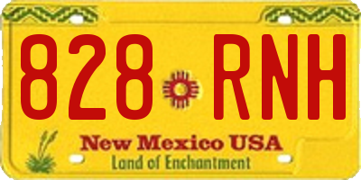 NM license plate 828RNH
