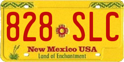 NM license plate 828SLC