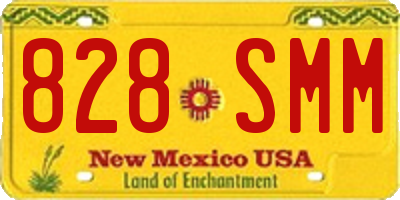 NM license plate 828SMM