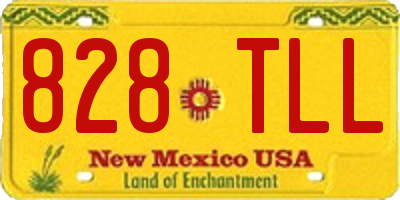 NM license plate 828TLL