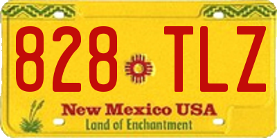 NM license plate 828TLZ