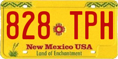 NM license plate 828TPH