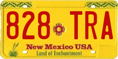 NM license plate 828TRA