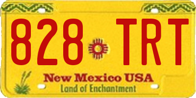 NM license plate 828TRT