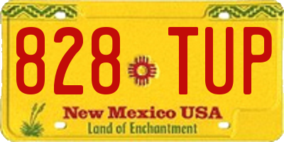 NM license plate 828TUP