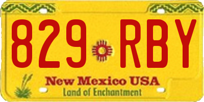 NM license plate 829RBY