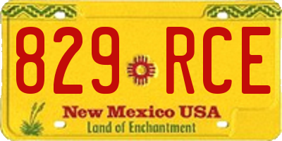 NM license plate 829RCE