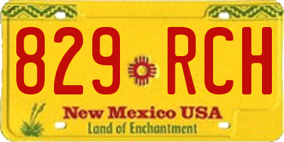 NM license plate 829RCH
