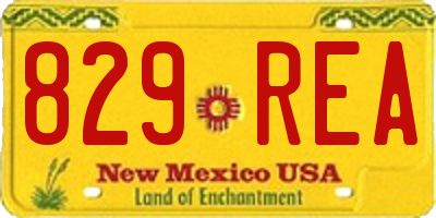 NM license plate 829REA