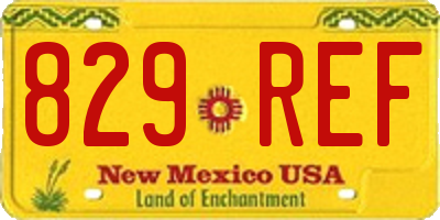NM license plate 829REF