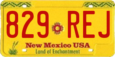 NM license plate 829REJ