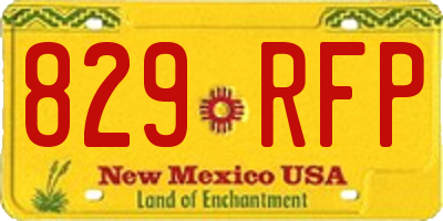 NM license plate 829RFP