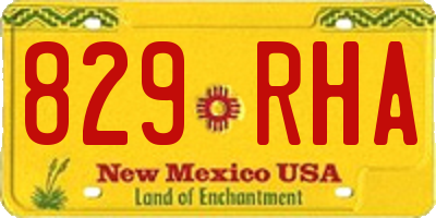 NM license plate 829RHA