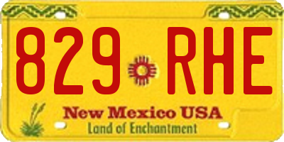 NM license plate 829RHE