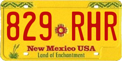 NM license plate 829RHR