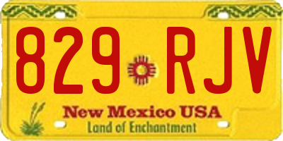 NM license plate 829RJV