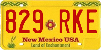 NM license plate 829RKE