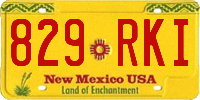 NM license plate 829RKI