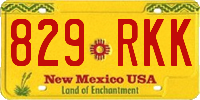 NM license plate 829RKK