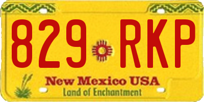 NM license plate 829RKP