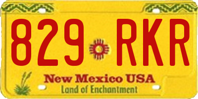 NM license plate 829RKR